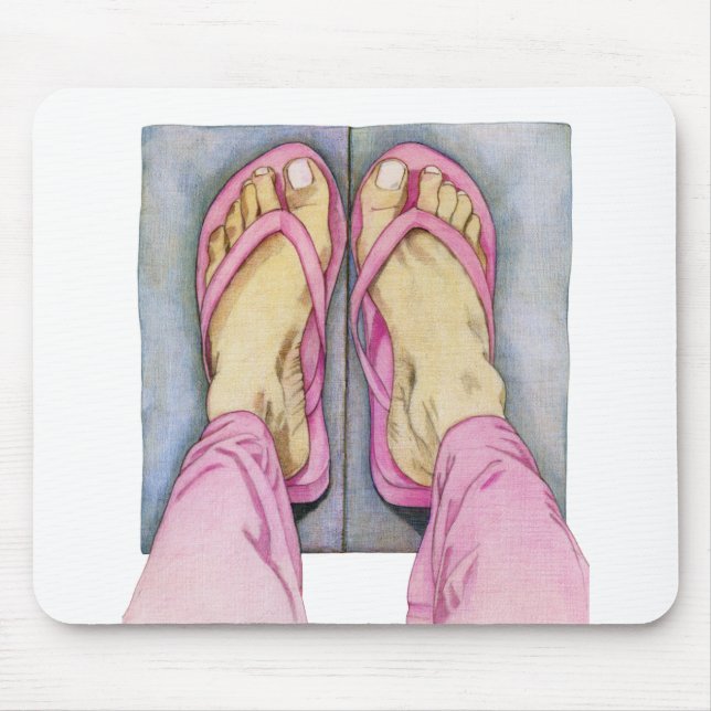 Pink Feet Mousepad (Front)