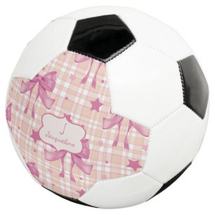 Pink Feminine Coquette Bows Football