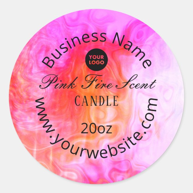 Pink Fire Product Label (Front)