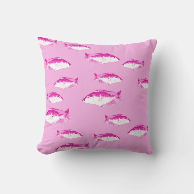 Pink fish cushion (Front)