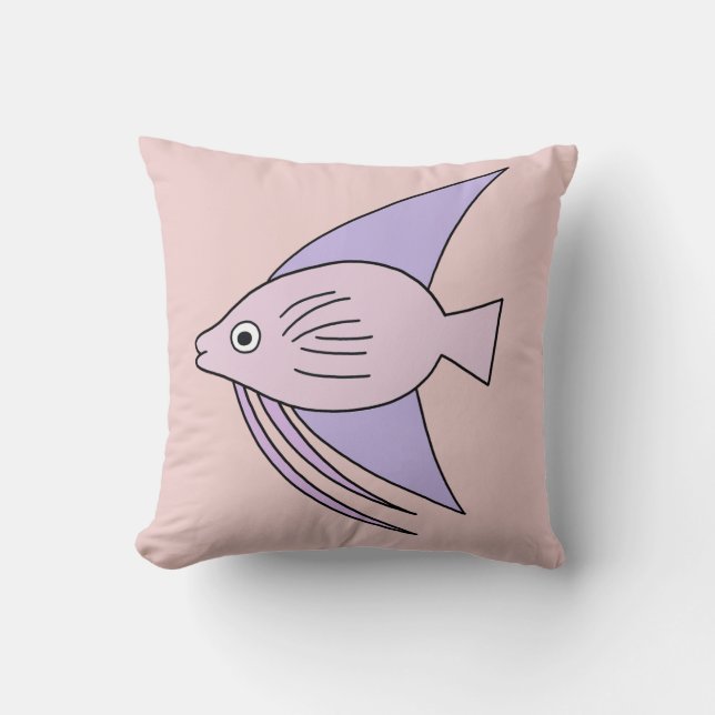 Pink Fish Cushion (Front)