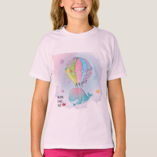 Pink fish design  T-Shirt