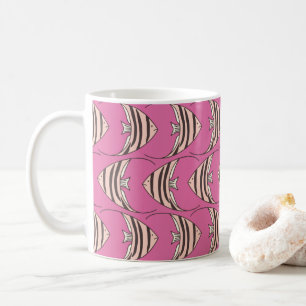 Pink Fish pattern Coffee Mug