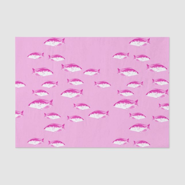 Pink fish tissue paper (Front)