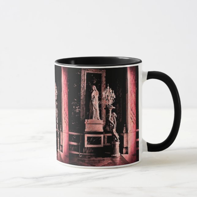 Pink Fisheye Versailles Statue Mug (Right)