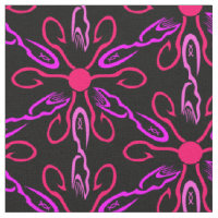 Pink Fishhooks and Purple Fish Pattern