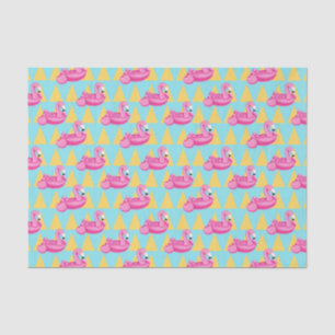 Pink Flaming Floatie (Design 69 Pink Series) Tissue Paper