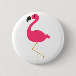Pink Flamingo 6 Cm Round Badge