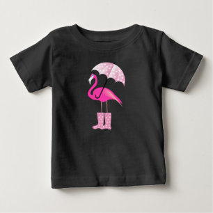 Pink Flamingo - Baby Fine Jersey T-Shirt T-Shirt