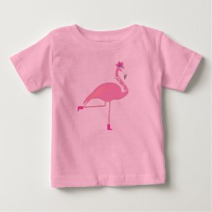 Pink Flamingo - Baby Fine Jersey T-Shirt T-Shirt