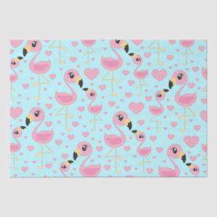 Pink Flamingo Baby Shower Tissue Paper