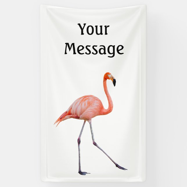 Pink Flamingo Banner (Vertical)