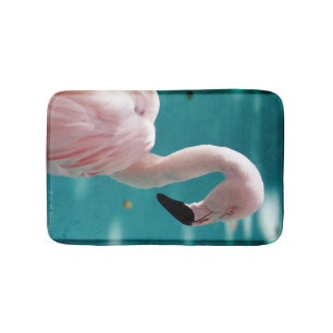 Pink flamingo bath mat