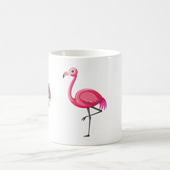 Pink Flamingo Bird-89686 Coffee Mug (Center)