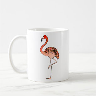 Pink Flamingo Bird Lineart-57567 Coffee Mug