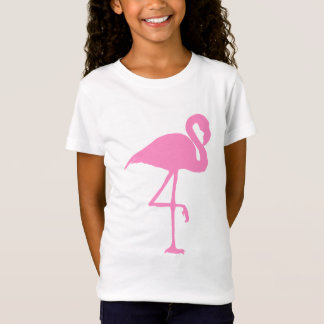 Pink flamingo bird silhouette illustration T-Shirt