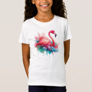Pink Flamingo Bird Sublimation T-Shirt