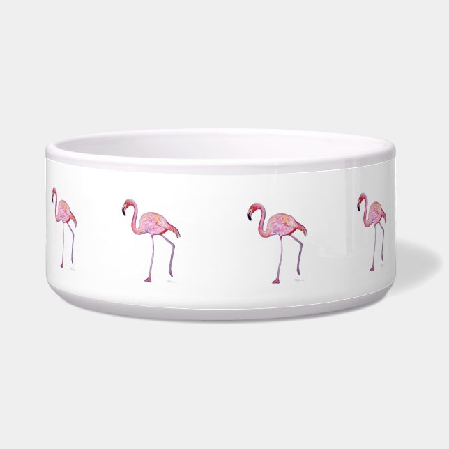 Pink Flamingo Bowl (Front)