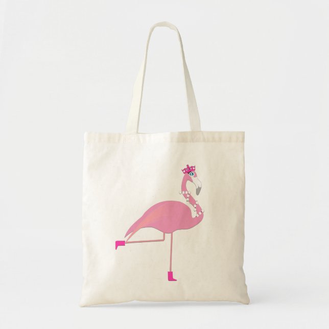 Pink Flamingo Budget Tote Bag (Front)