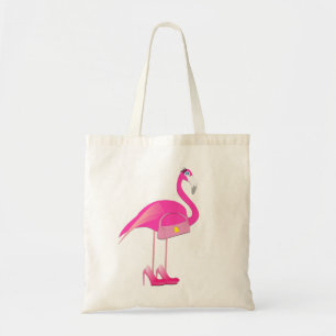 Pink Flamingo Budget Tote Bag