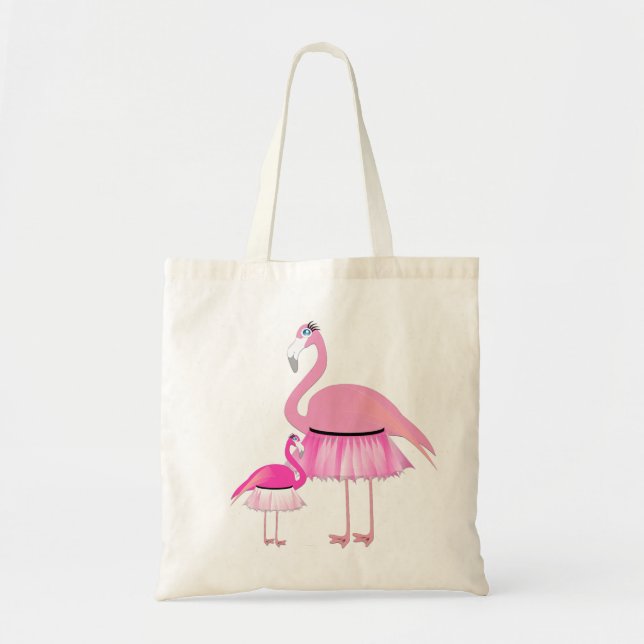 Pink Flamingo Budget Tote Bag (Front)