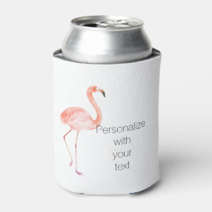 Pink Flamingo Can Cooler