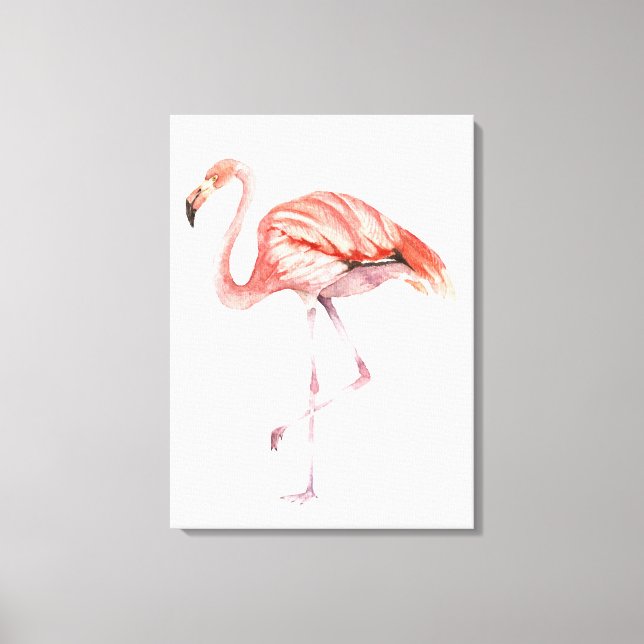 Pink Flamingo Canvas Print (Front)