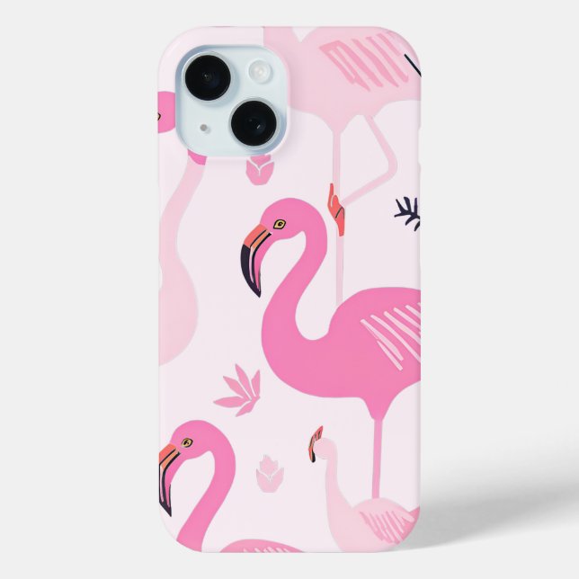 Pink Flamingo Case-Mate iPhone Case (Back)