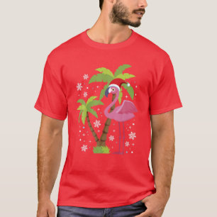 Pink Flamingo Christmas X-Mas Bird Enthusiasts G T-Shirt