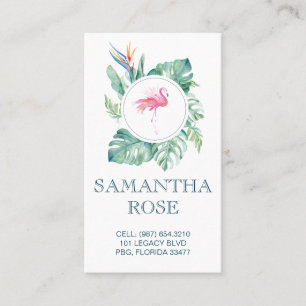 Pink Flamingo Coastal Mummy Card