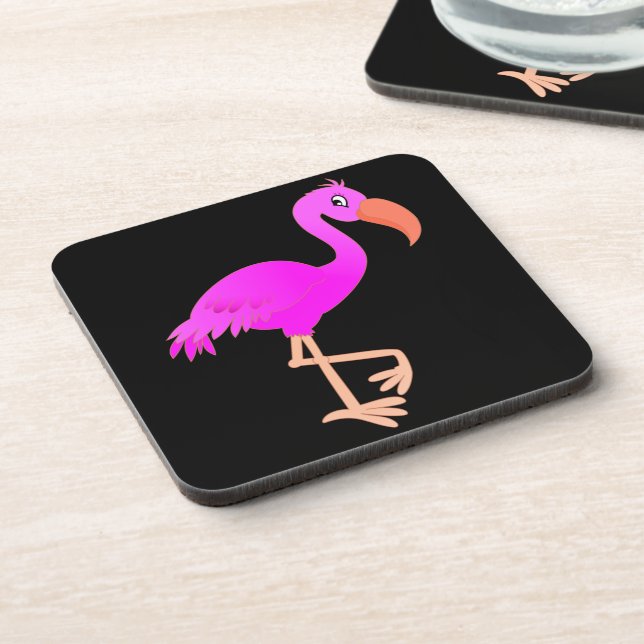 Pink Flamingo Coaster - Your Colours (Left Side)