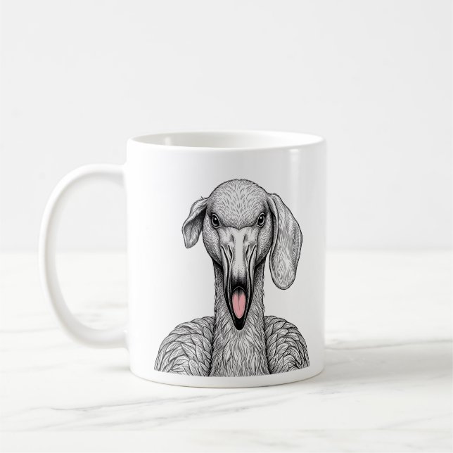 Pink Flamingo Coffee Mug (Left)