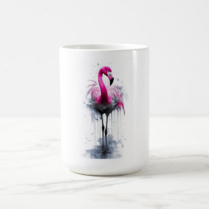 Pink flamingo coffee mug