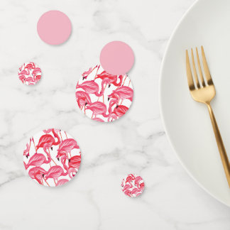 Pink Flamingo Confetti with Matching Tableware