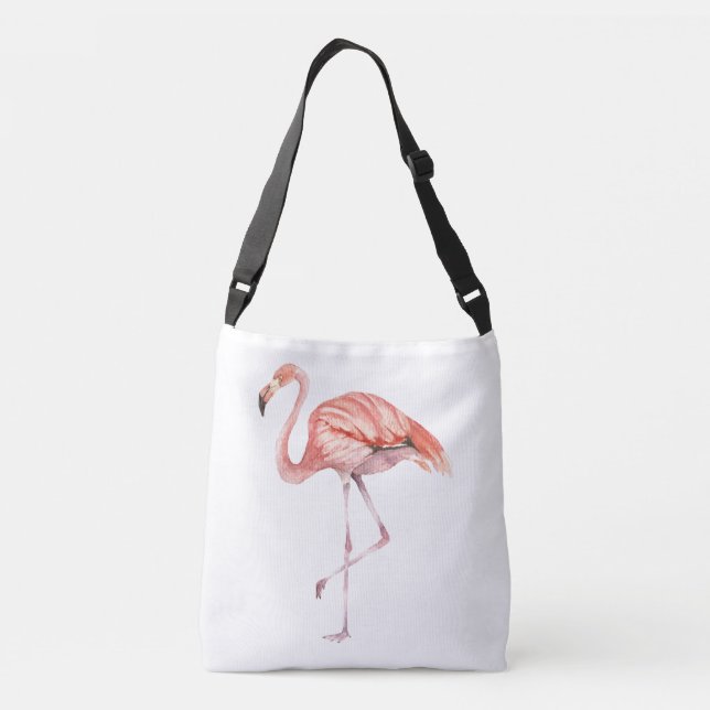 Pink Flamingo Crossbody Bag (Back)