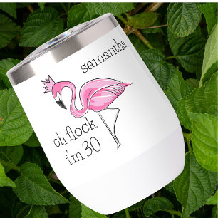 Pink Flamingo Crown Oh Flock I'm 30 Birthday Name