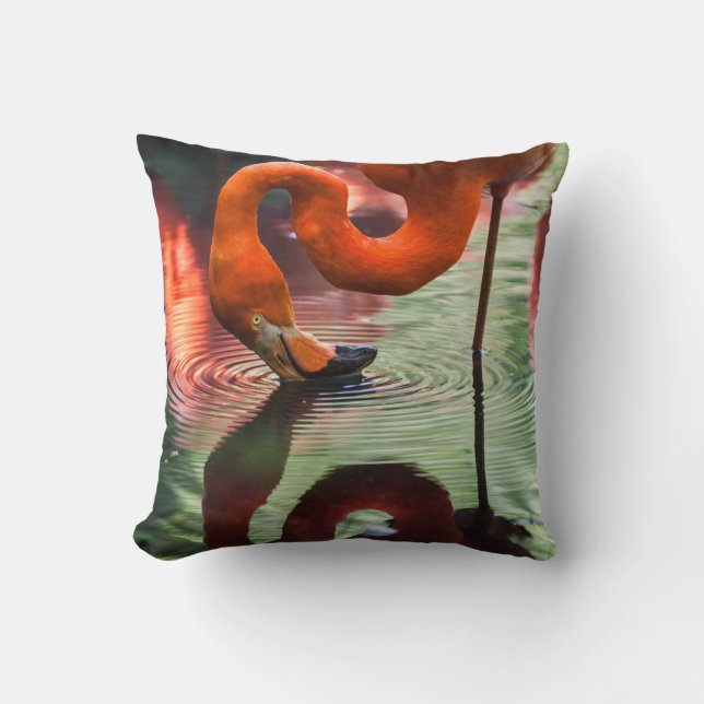 PINK FLAMINGO CUSHION (Front)