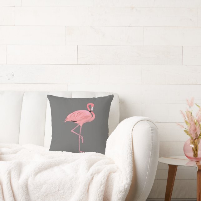Pink Flamingo Cushion (Couch)