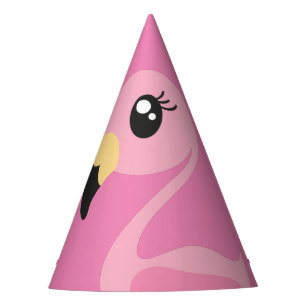 Pink Flamingo Cute Tropical 1st Birthday Party Hat