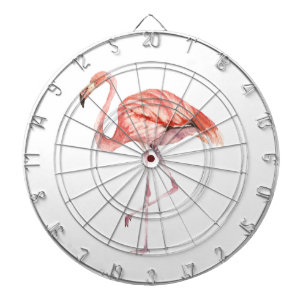 Pink Flamingo Dartboard