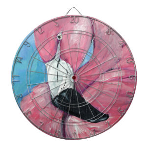 Pink Flamingo Dartboard