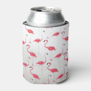 Pink Flamingo Drawing Flamingo Artist Can Cooler