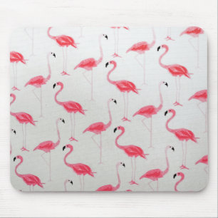 Pink Flamingo Drawing Flamingo Artist Mouse Mat