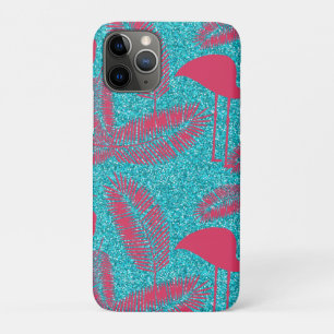 Pink Flamingo Exotic Birds Lover Palm Leaves iPhone 11 Pro Case