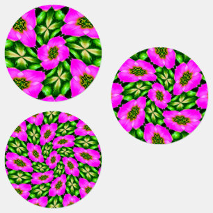 Pink Flamingo Flowers Pattern