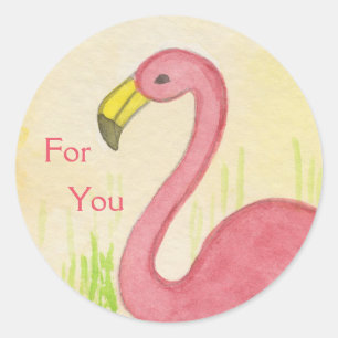 Pink Flamingo for you sticker