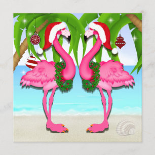 Pink Flamingo Fun Invitation #holidayZ