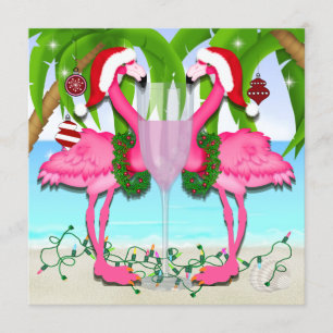 Pink Flamingo Fun Invitation #holidayZ