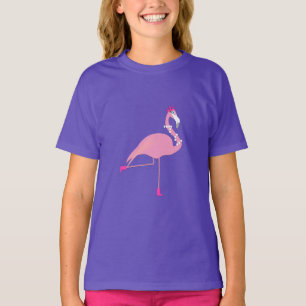 Pink Flamingo - Girls' Basic T-Shirt