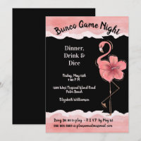 Pink Flamingo Girls Night Bunco